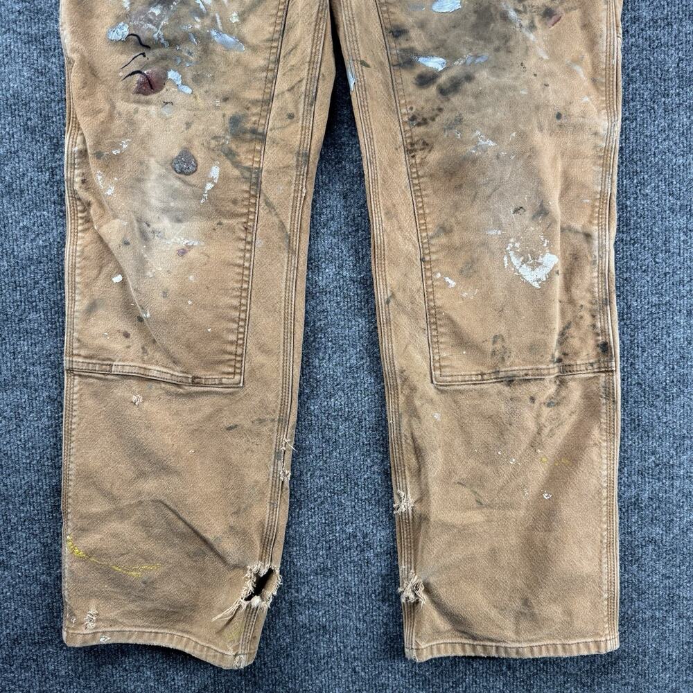 Carhartt Double Knee Pants 36x34 Relaxed Fit Utility Work Pants Distressed - Picture 3 of 11